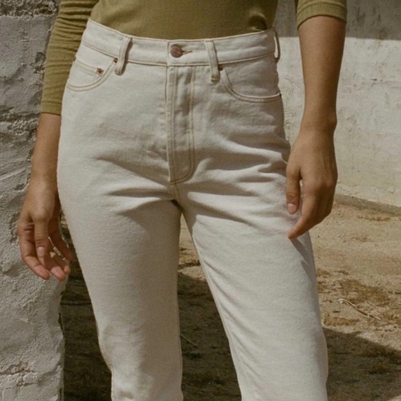 Doen Denim - DOEN Diana Jeans in Oat/Cream Size 25